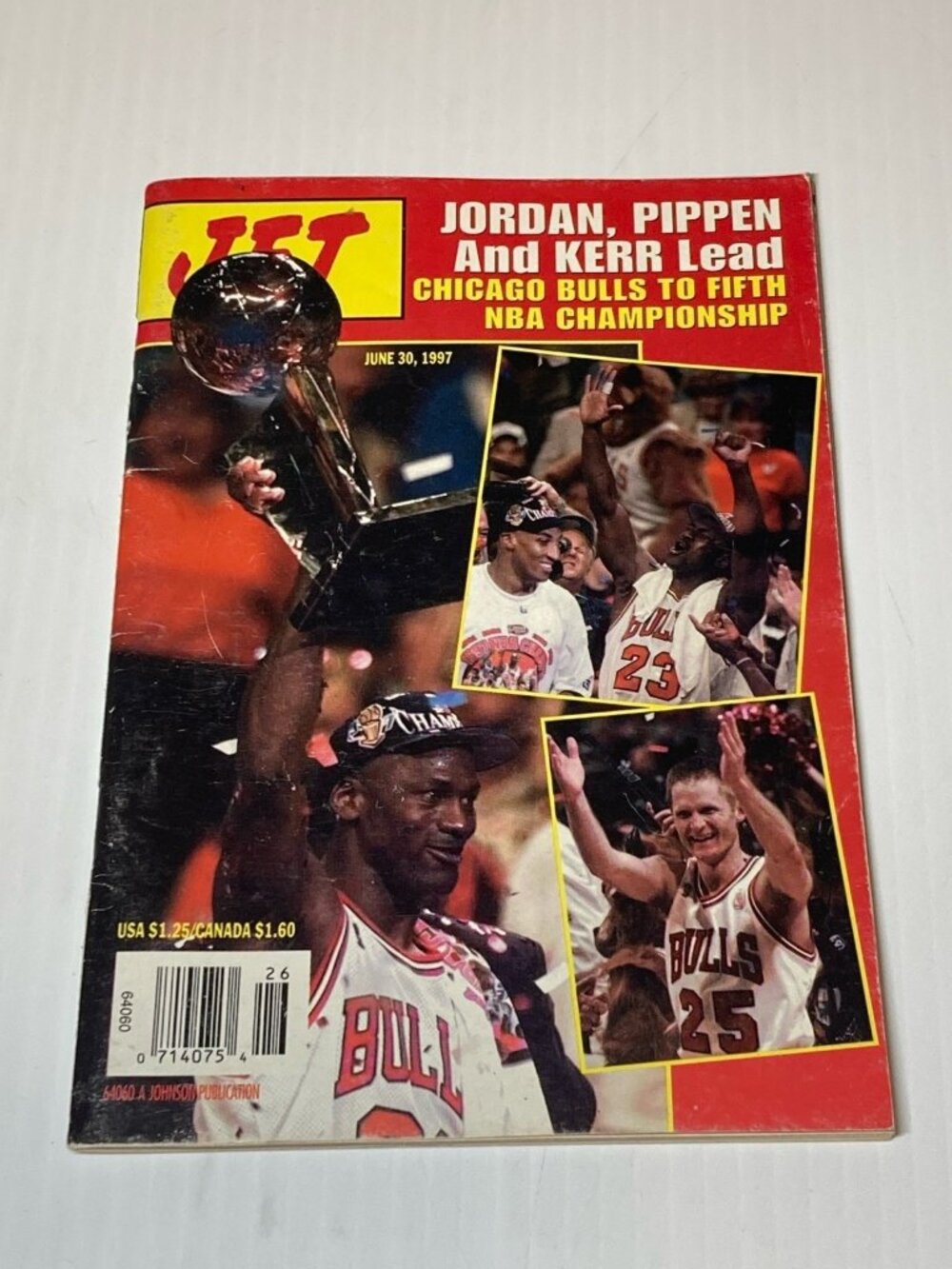 Jet Magazine June 30 1997 Michael Jordan Pippen Kerr Chicago Bulls Basketball